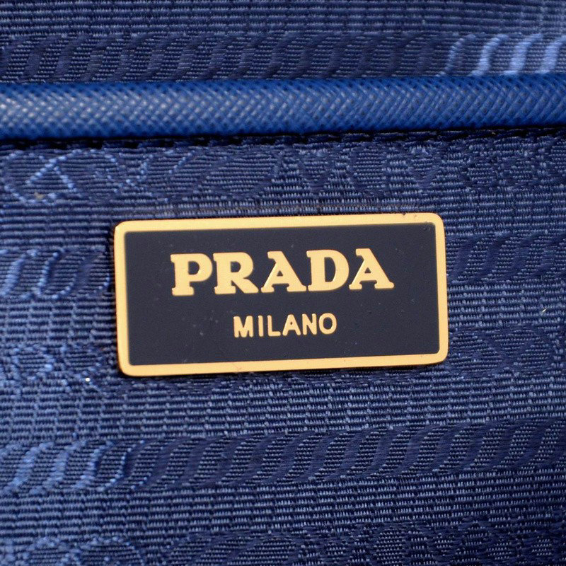 2014 Prada saffiano calfskin 33cm tote BN2274 roya blue